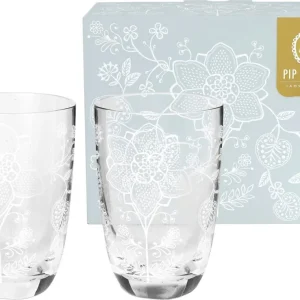 Lily & Lotus - Bicchieri Longdrink Flower White - Set di 2 Pezzi Spedito Oggi