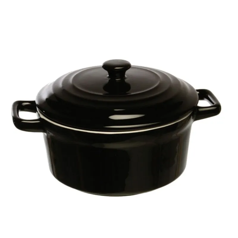 Casseruola con manici 17 cm Mininova Lexa Ceramica Nero Nuova Collezione