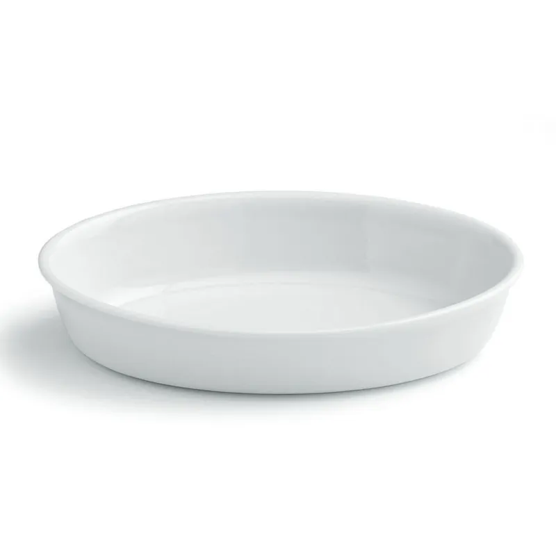 Affare OVALE FORNO - 28x18 h6 cm Porcellana Bianco