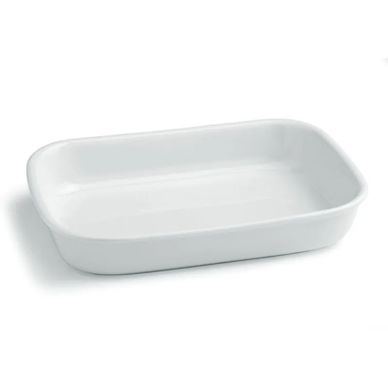 Non Perdere RETTANGOLO FORNO - 37x25 h7 cm Porcellana Bianco