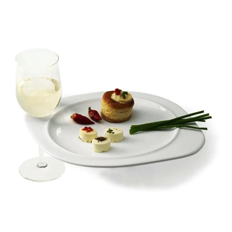 Nuova Collezione PIATTO PARTY - 27x23 cm Allumina Bianco