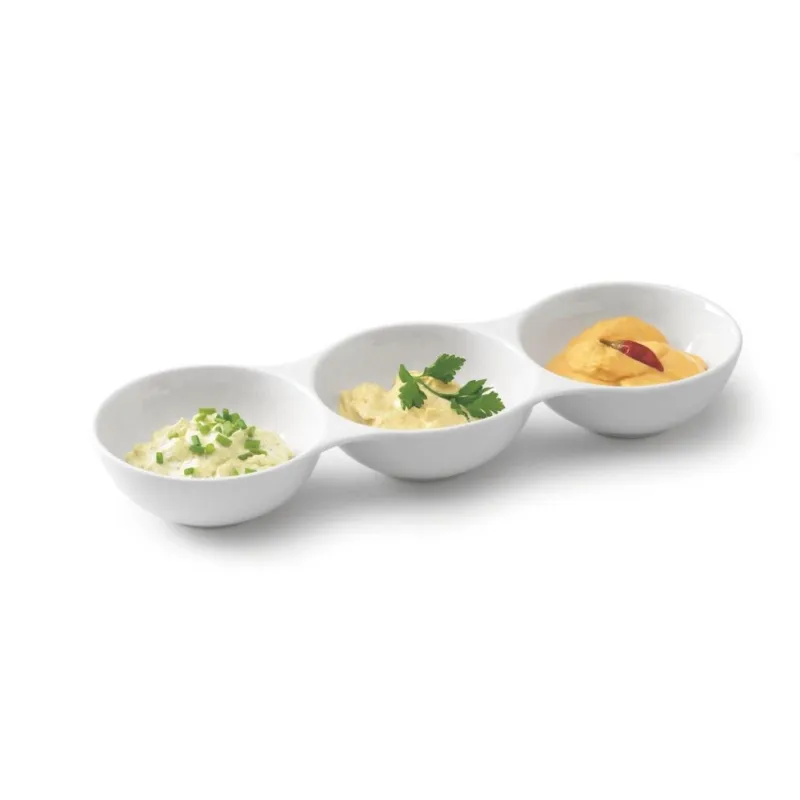 Spedizione Espresso ANTIPASTIERA - 37x12 cm Porcellana Bianco