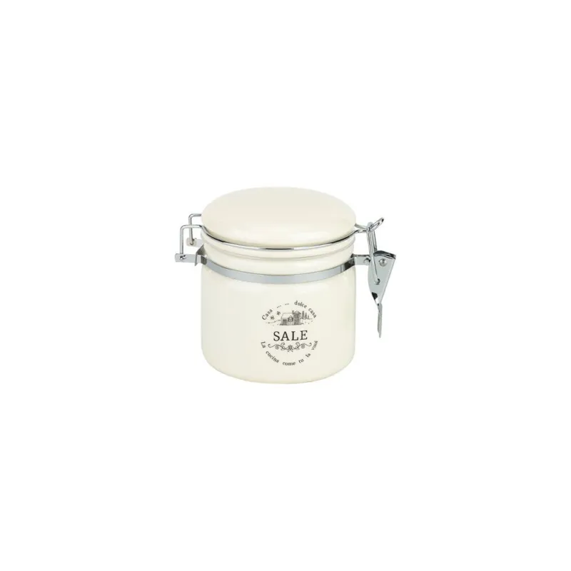 Barattolo sale cc 370 La casa di campagna Ceramica Bianco Quantità Limitata