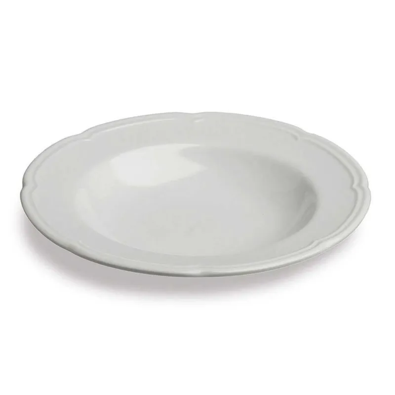 Reso Gratuito Piatto fondo Porcellana Bianco 23 cm Porcellana Bianco