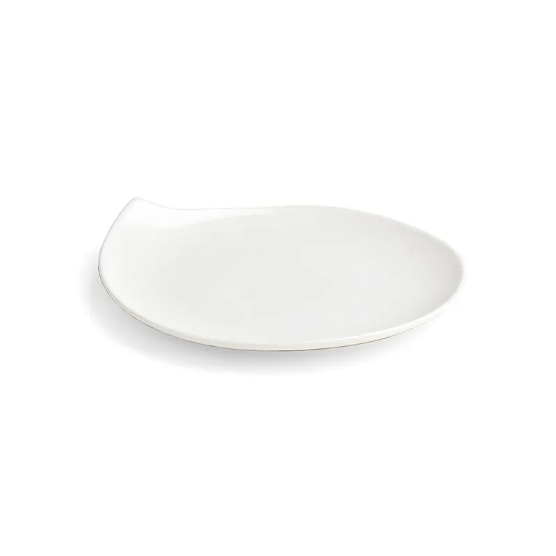 PIATTO A GOCCIA - 14x13 h2 cm Porcellana Bianco Affare