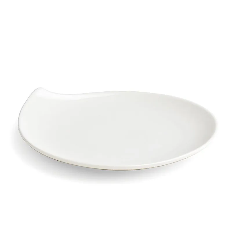 Subito Disponibile PIATTO A GOCCIA - 16x16 h2 cm Porcellana Bianco