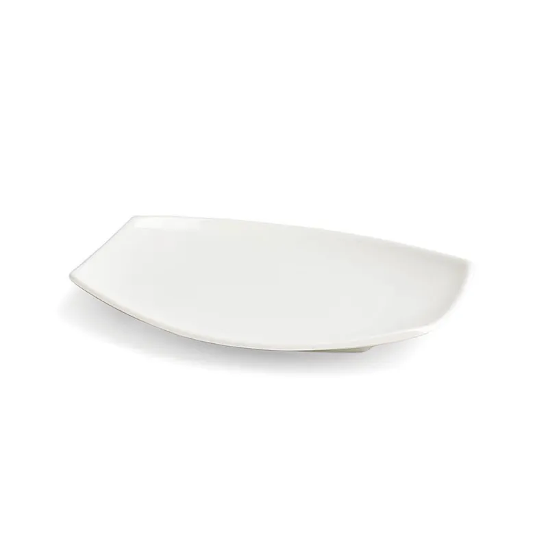 Quantità Limitata PIATTO RETTANGOLARE - 16x12 h2 cm Porcellana Bianco