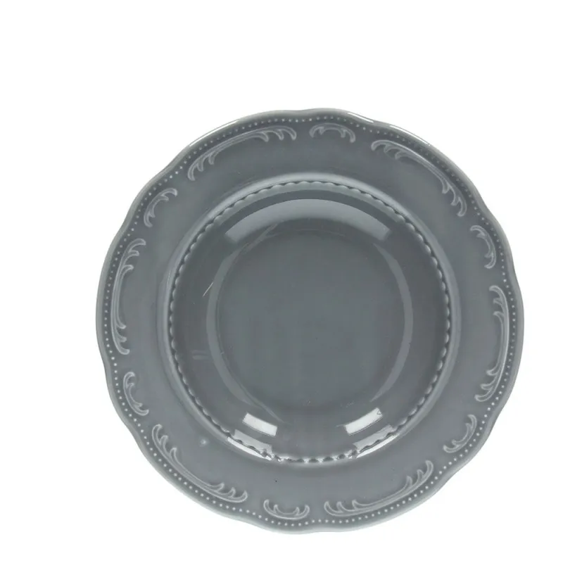 Offerta Del Giorno PIATTO FONDO - 23 cm Porcellana Grigio
