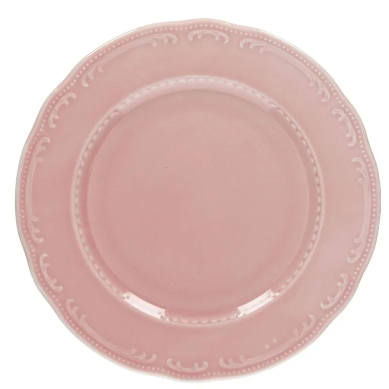 Soddisfatti O Rimborsati ROTONDO PIANO - 31 cm Porcellana Rosa