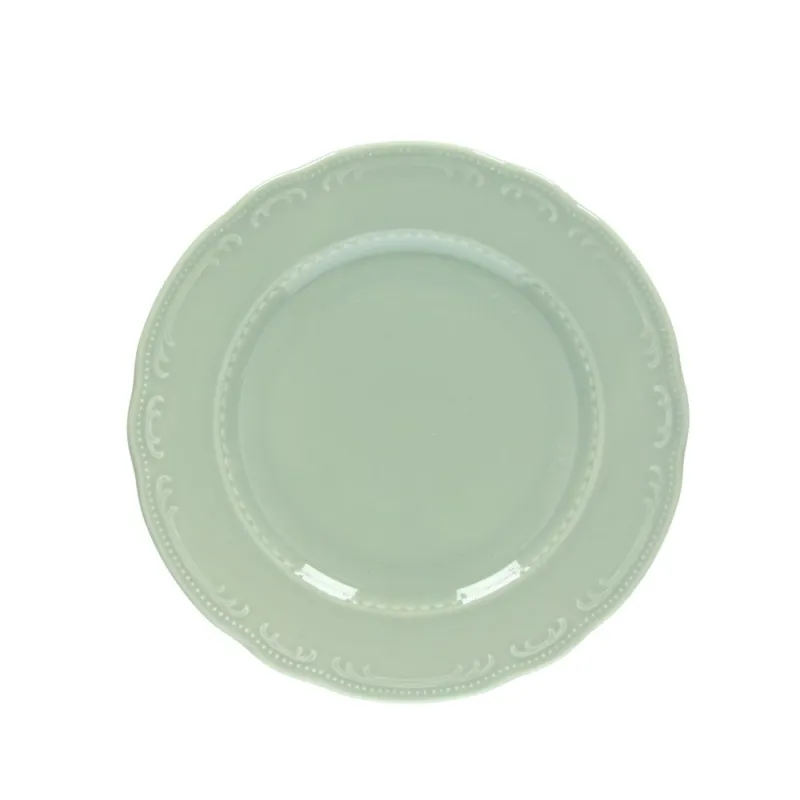 Nuova Collezione Piatto dessert Porcellana Verde 22 cm Porcellana Verde