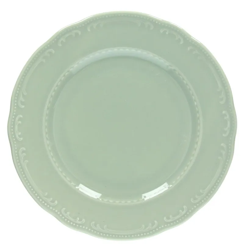Prezzo Basso ROTONDO PIANO - 31 cm Porcellana Verde