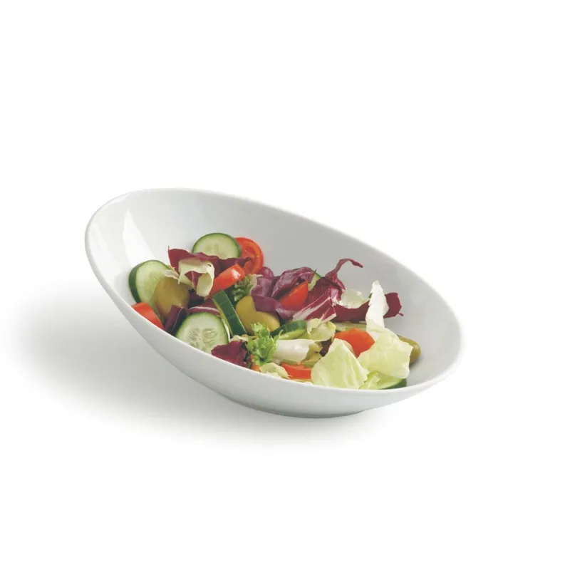 Contenitore ovale 25 ** Bianco Porcellana Bianco Direttamente Dal Produttore