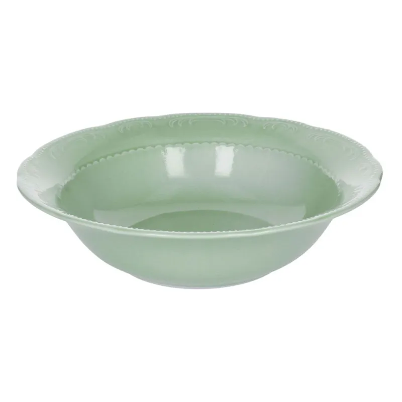 Insalatiera cm 25 h7 Charme-verde salvia Porcellana Verde Prezzo Conveniente