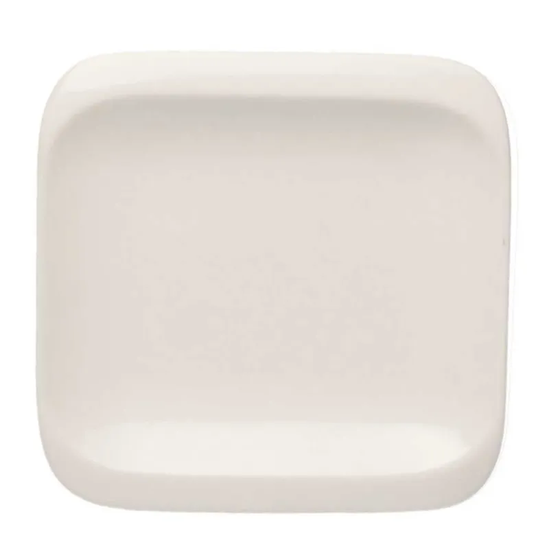 Ultime Pezzi Piattino cm 11,5x11,5 Bianco Porcellana Bianco