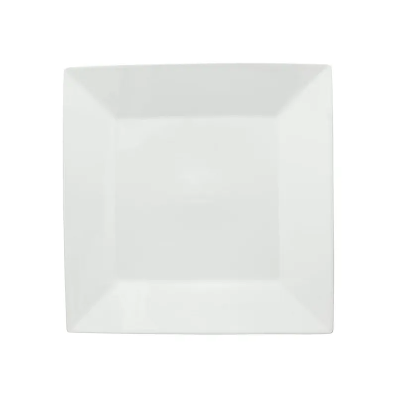 Piatto quadro cm 30 Bianco Porcellana Bianco Di Tendenza