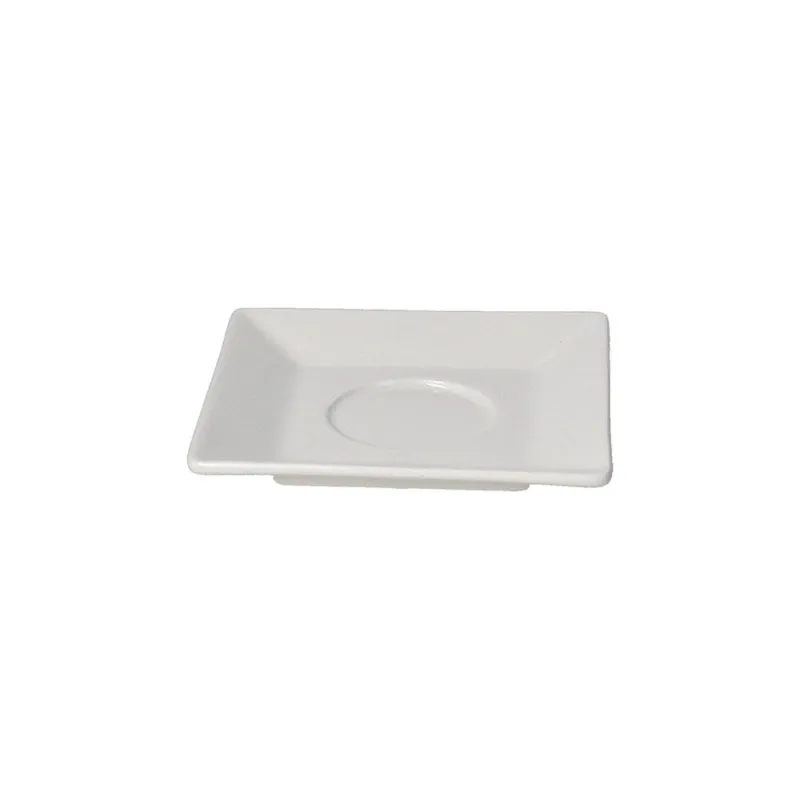 Piattino caffe cm 10 Bianco Porcellana Bianco Esclusivo