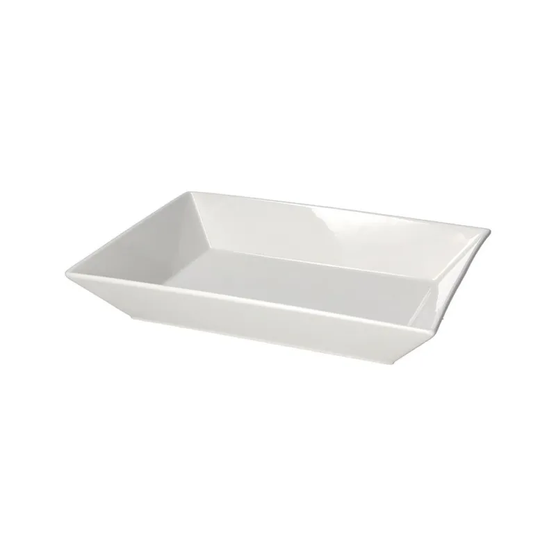 Insalatiera rettangolare cm 28x21 Bianco Porcellana Bianco Promozione Esclusiva