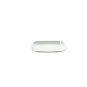 Vassoio ovale cm 21x13 Bianco Melamina Bianco Sconto