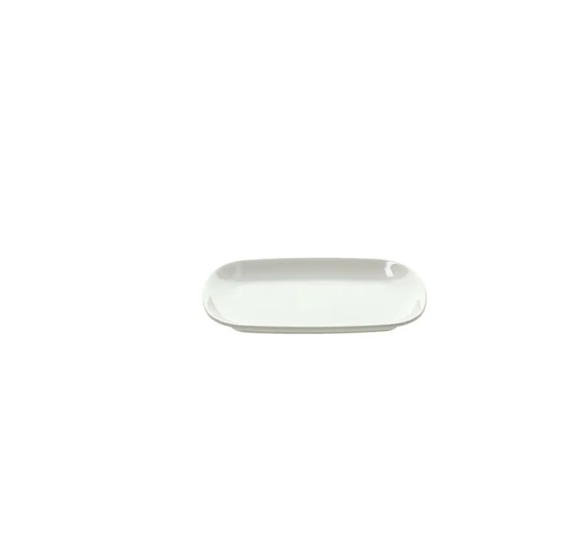 Vassoio ovale cm 21x13 Bianco Melamina Bianco Sconto