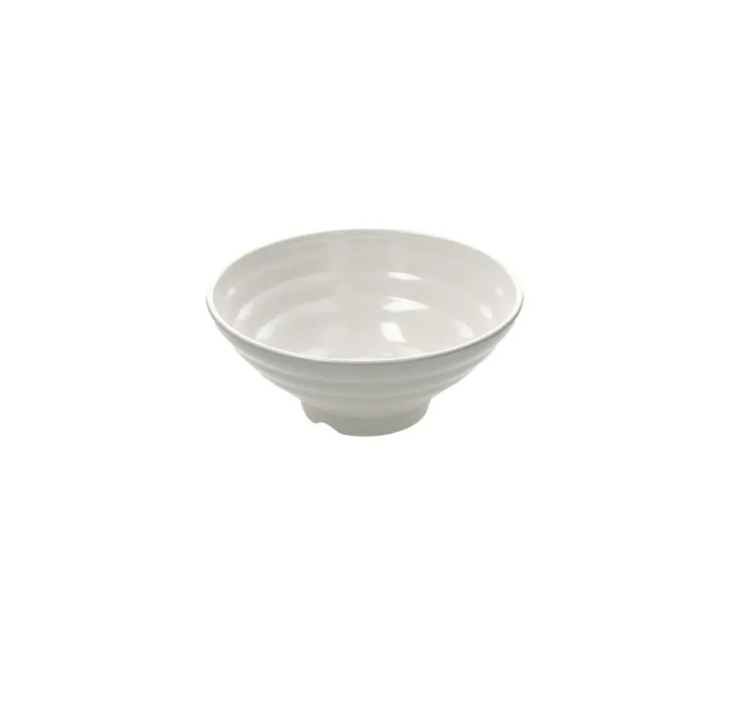Bowl con piede cm 22 h9 Bianco Melamina Bianco Offerta Del Giorno