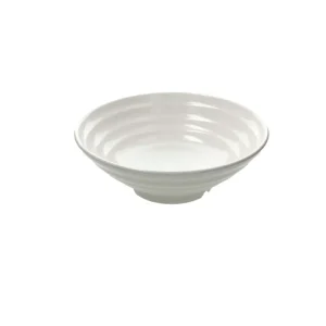Bowl con piede cm 29 h10 Bianco Silicone & Plastica Bianco Novità