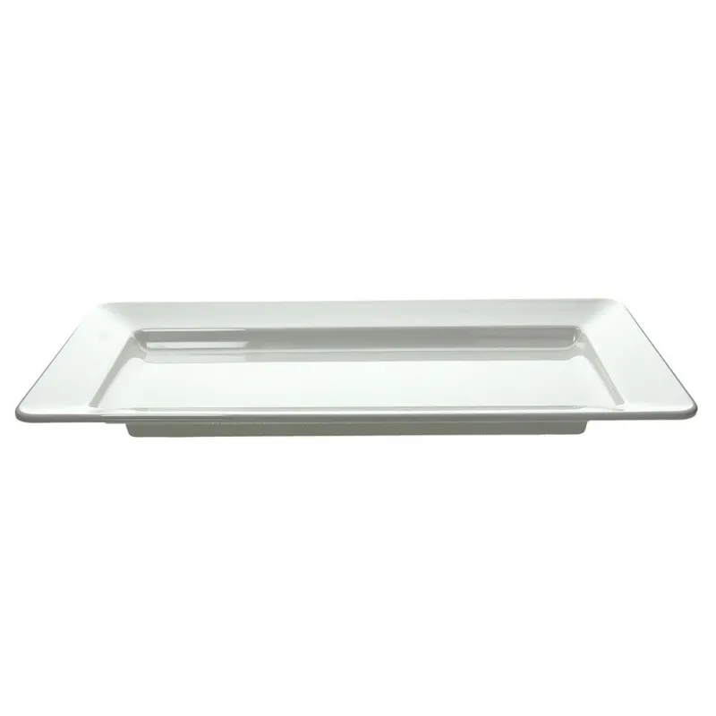 Prezzo Ridotto Piatto rettangolare cm 75x25 Bianco Silicone & Plastica Bianco