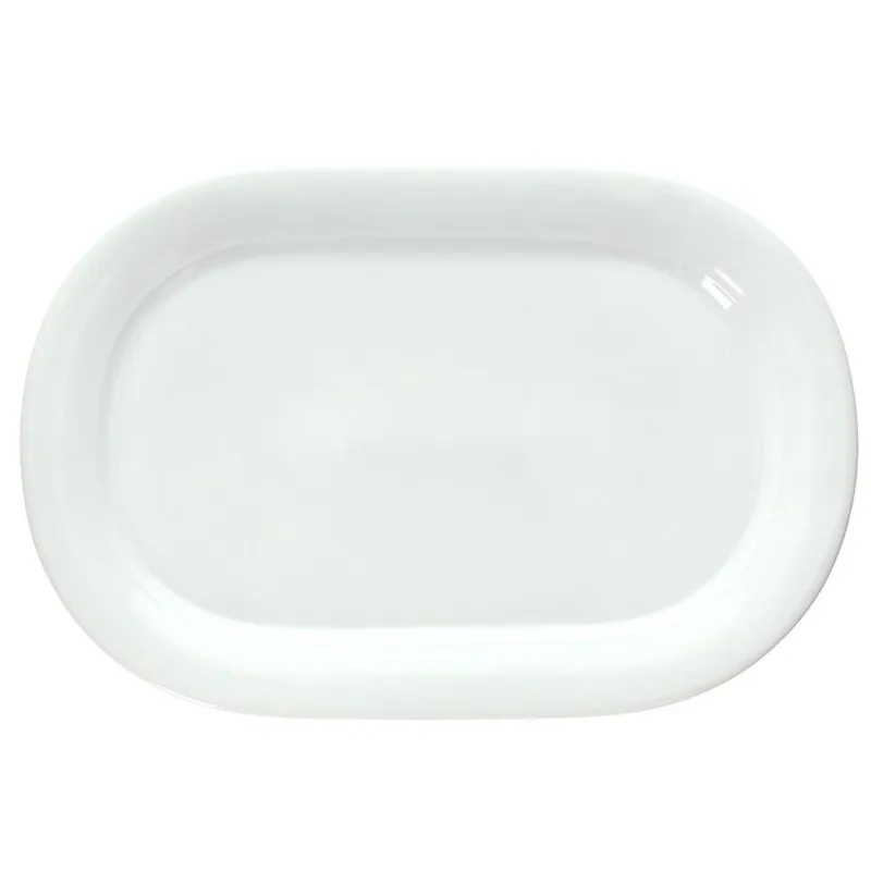 Ovale piano cm 42x28 Bianco Porcellana Bianco Occasione
