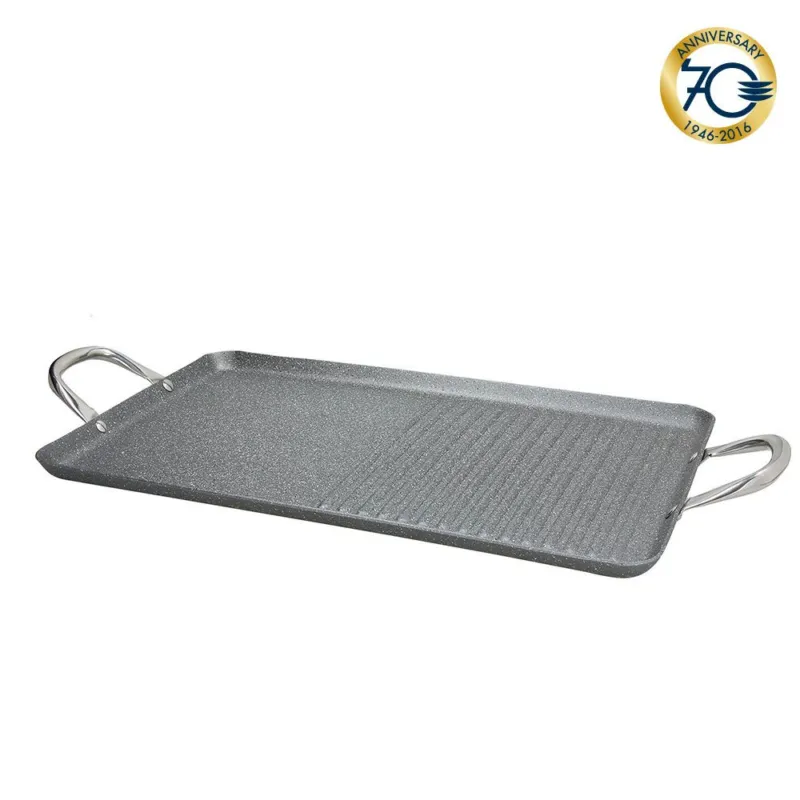 Grill doppia 48 x 29 Alluminio Grigio Saldi