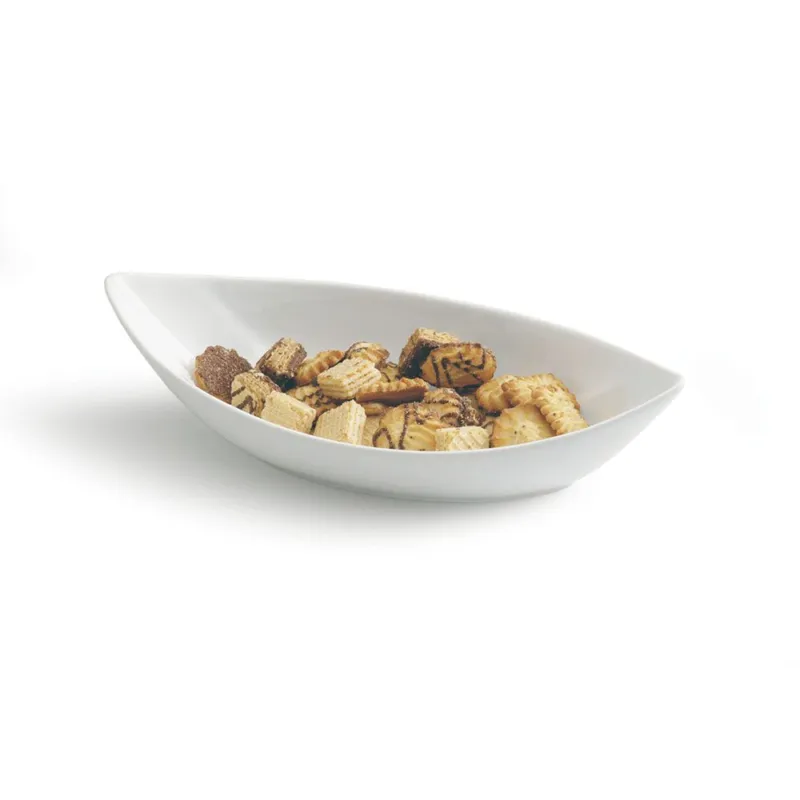 Cont.barchetta cm 28x13 cm Bianco Porcellana Bianco Prezzo Conveniente