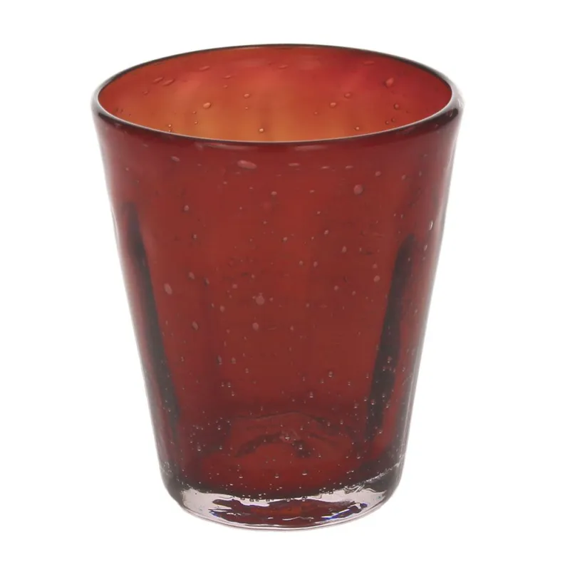 Bicchiere cc 340 Kolors Rosso Vetro Rosso A Buon Prezzo