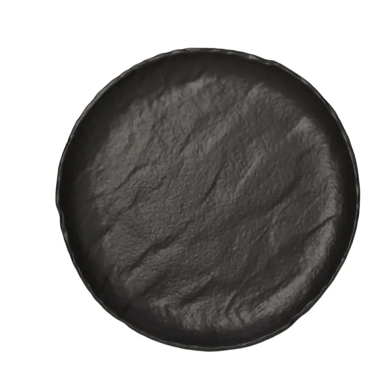 Piatto piano cm 26 Black Porcellana Nero Ultima Occasione