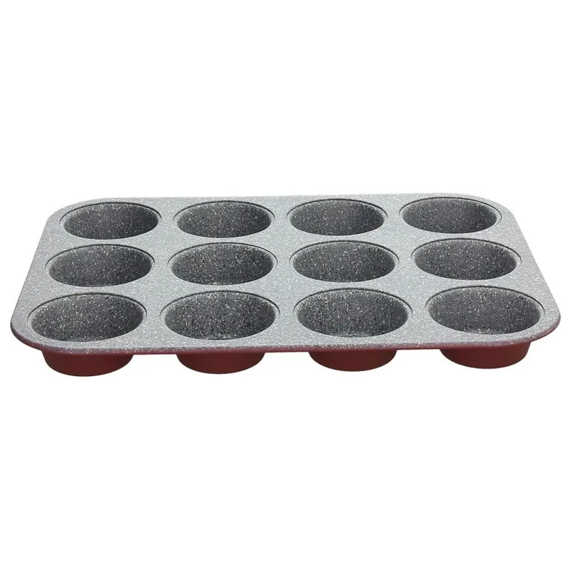 Bestseller Stampo 12 muffin Sweet Cherry Acciaio al carbonio Rosso
