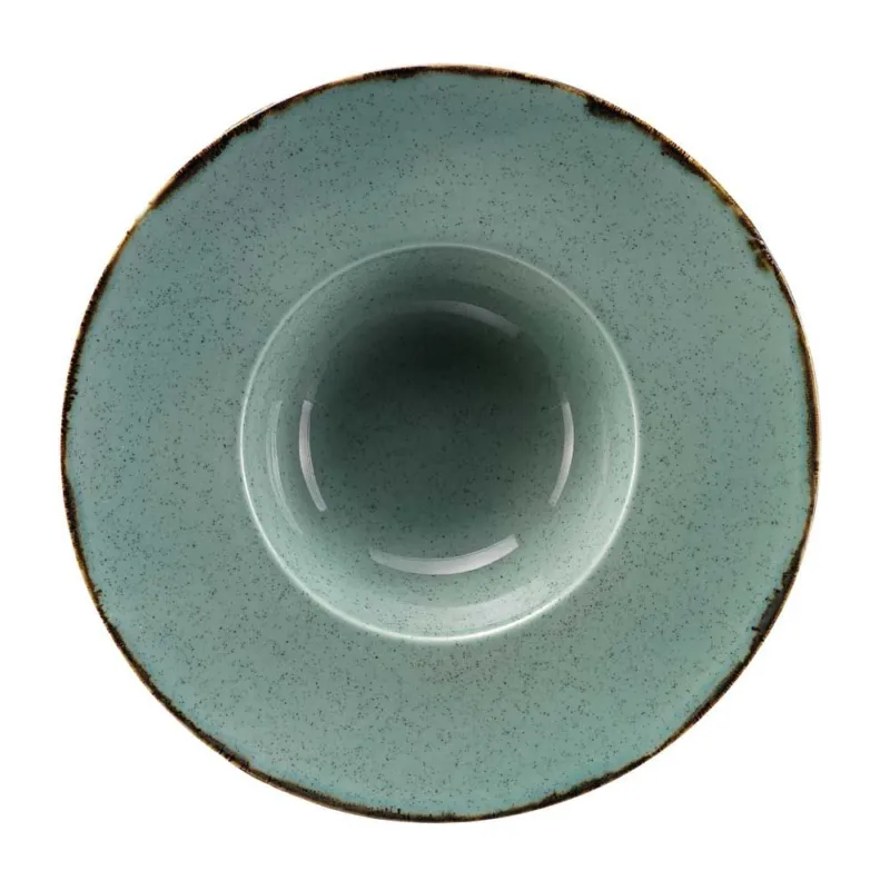 Piatto fondo gourmet 27 cm Split Porcellana Azzurro Economico