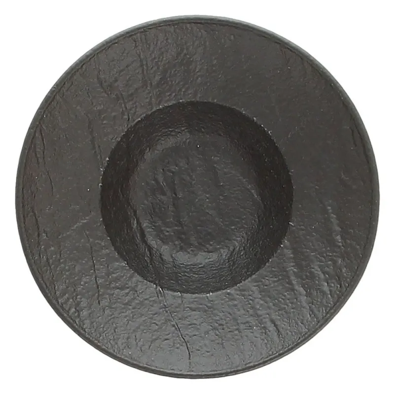 Piatto fondo gourmet cm 15 Black Porcellana Nero Nuova Collezione