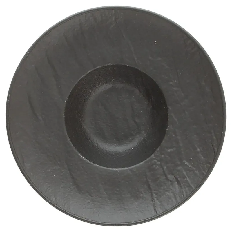 Piatto fondo gourmet cm 24 Black Porcellana Nero Bestseller