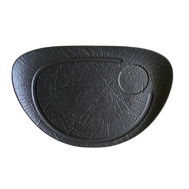 Prezzo Ridotto Piatto bistecca ovale 37x25 Black Porcellana Nero