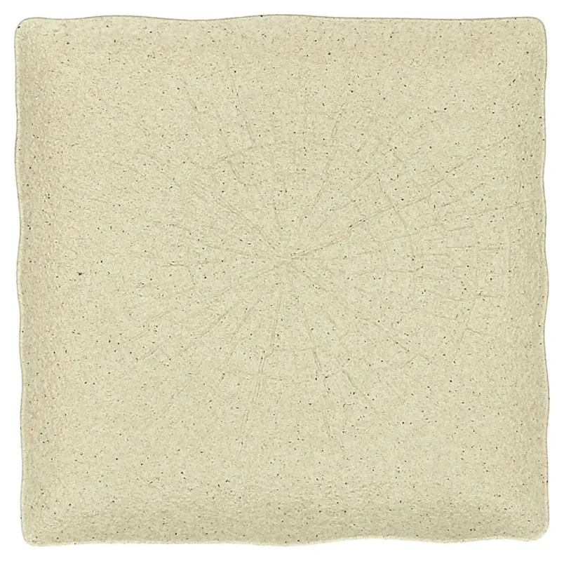 Piatto quadro cm 25 Salento Porcellana Giallo Offerta Speciale