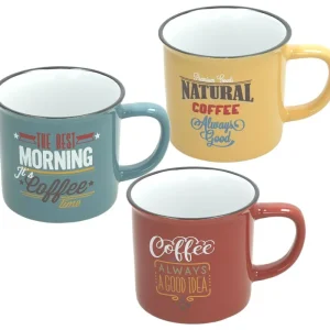 Soddisfatti O Rimborsati Set 3 Mug cc 390 Vintage Multicolor Stoneware Multicolor
