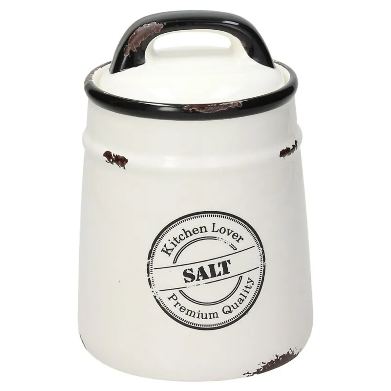 Barattolo sale Urban Chic diametro 12 cm Stoneware Multicolor A Buon Prezzo