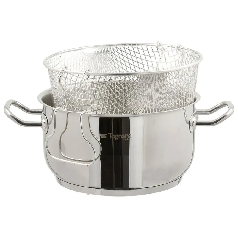Offerta Lampo Pentola per friggere 22 cm Acciaio inox Argento