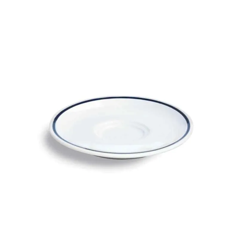 Professionale Piattino the cm 16 Fascetta blu Porcellana Blu