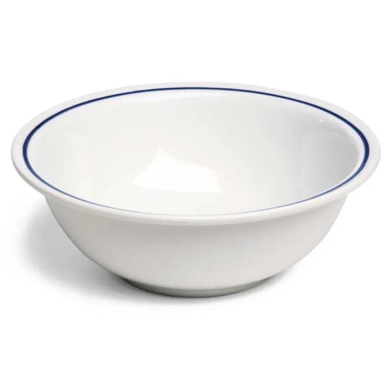 Miglior Prezzo Insalatiera Porcellana Bianco con cornice blu 25 cm Porcellana