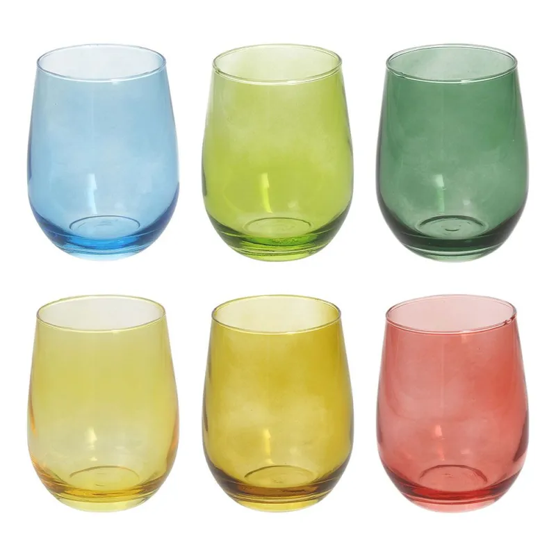 Offerta Tulip - confezione 6 bicchieri cc 400 Vetro Multicolor