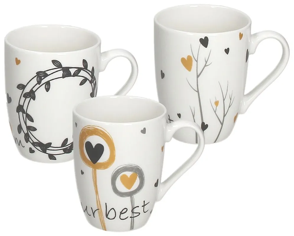 Mug 330 cc Goldy New Bone China Multicolor Prezzo Ridotto