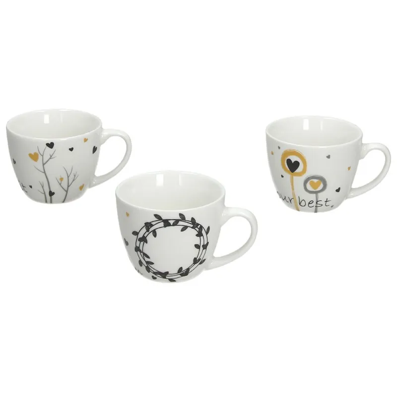 Economico Tazza caffè senza piatto 80 cc Goldy New Bone China Multicolor