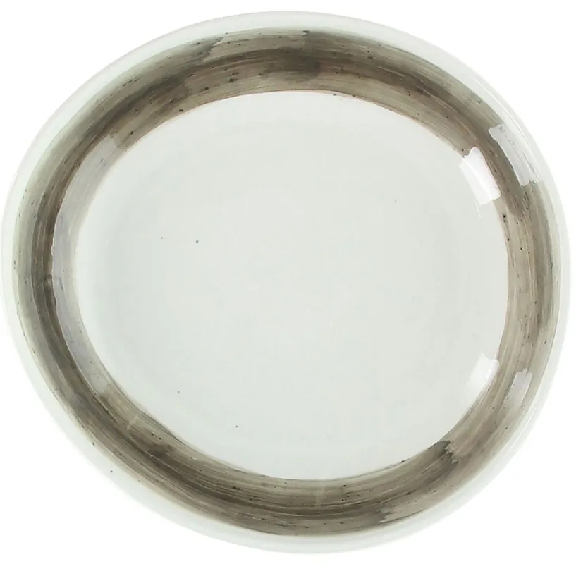 Affare Piatto fondo coupe cm 21 Grey Porcellana Grigio