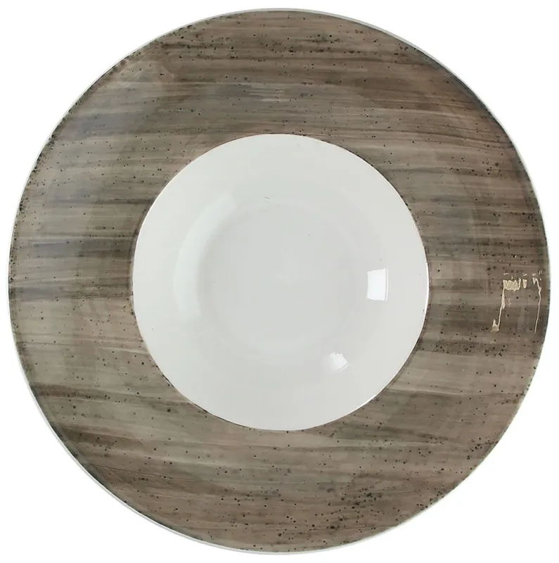 Compra Oggi Stesso Piatto fondo gourmet cm 27 Grey Porcellana Grigio