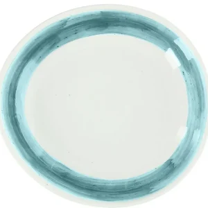 Popolare Piatto fondo coupe cm 21 Blue Porcellana Blu