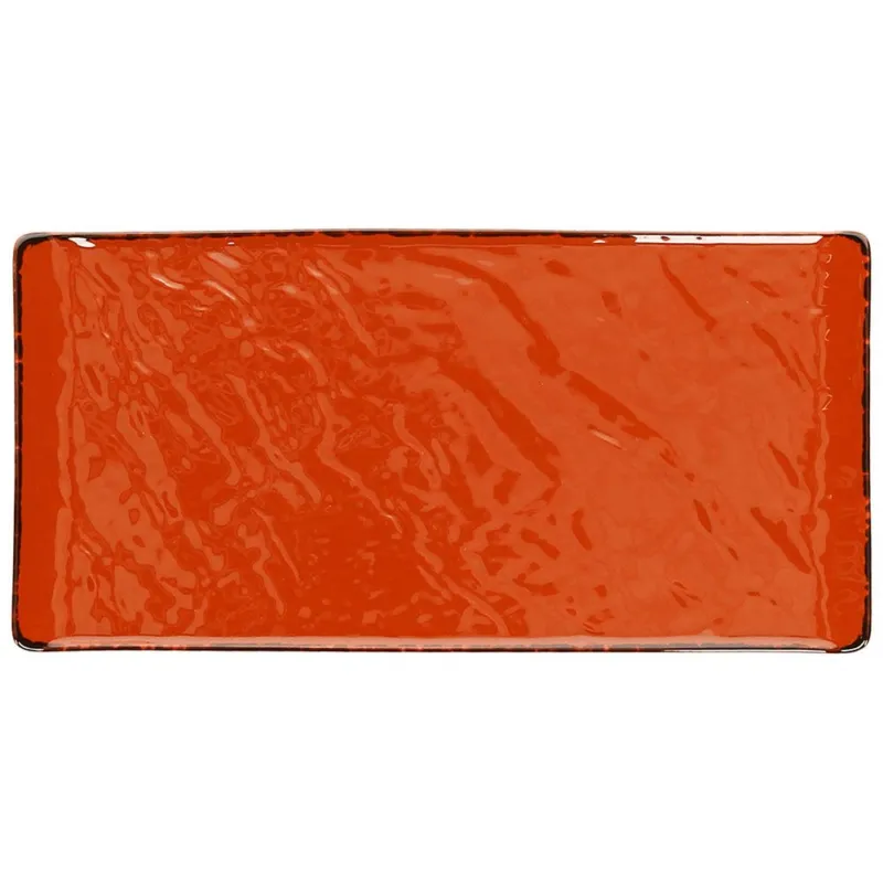 Offerta Lampo Piatto rettangolare cm 30x15 Veggie arancio Porcellana Arancio
