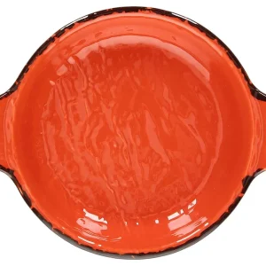 Occasione Tegame nr. 2 manici cm 15 Veggie arancio Porcellana Arancio